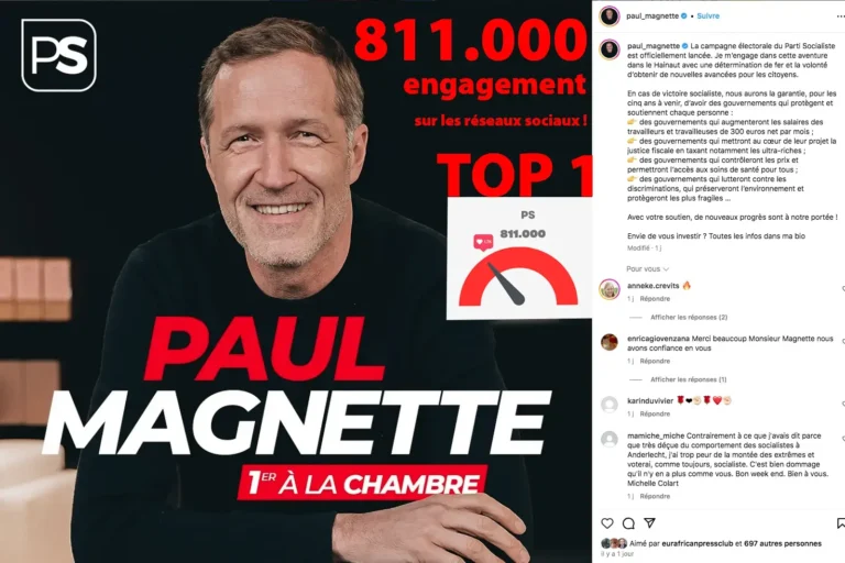 Top 3 des partis politiques belges influencer sur les réseaux sociaux