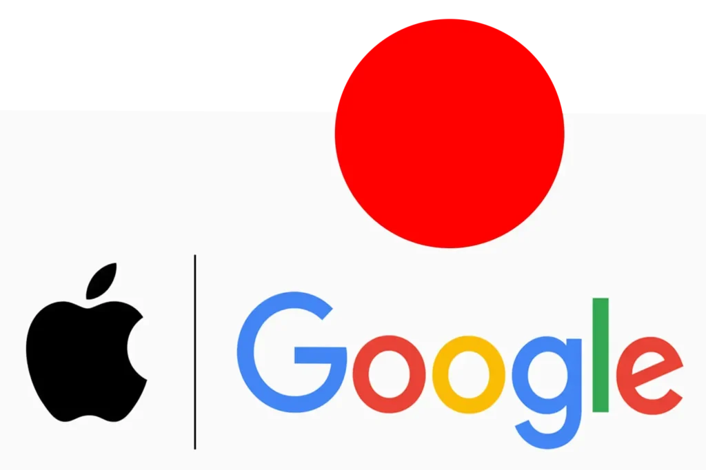 Japon Apple Google applications mobiles