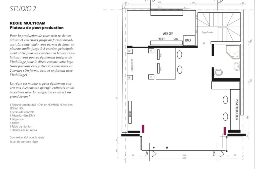 II.a-ETAGE1-Plan-studio-post-production-cabine-son